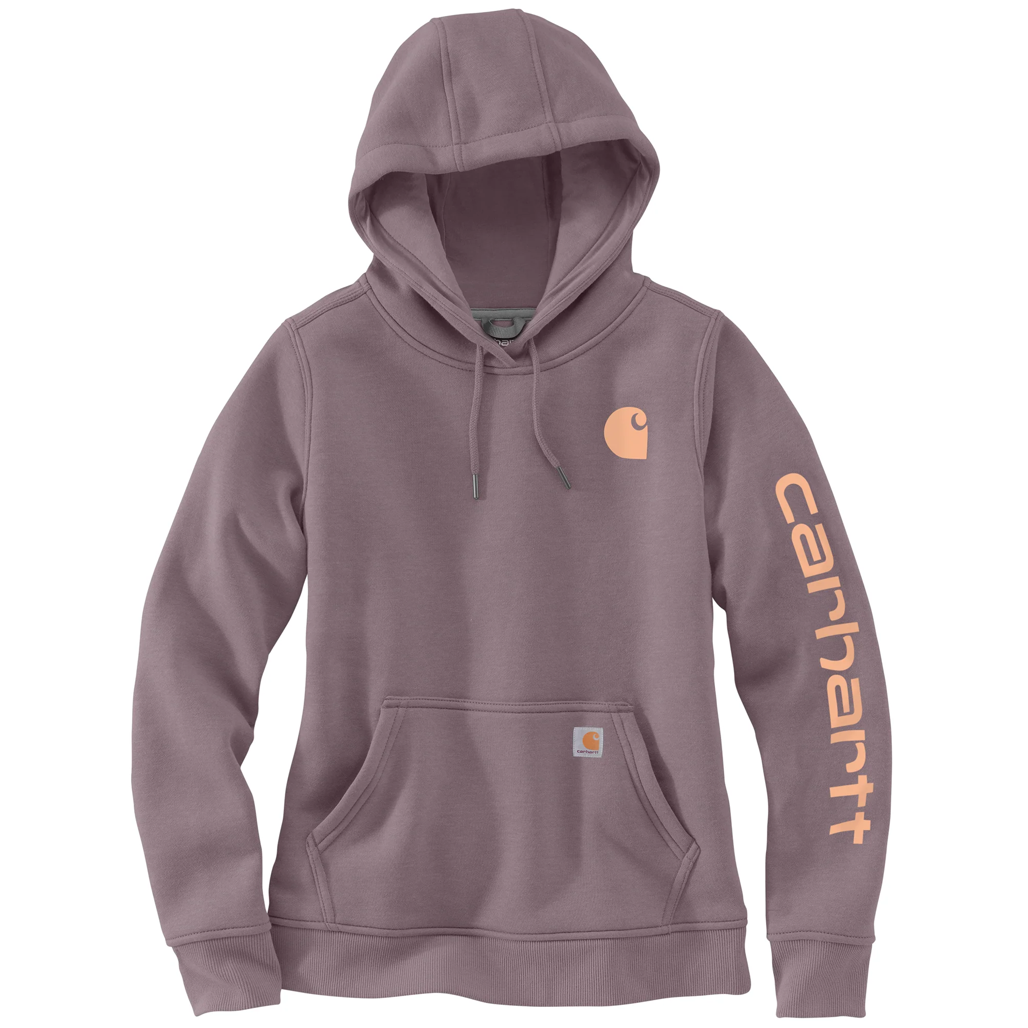 Trendy Carhartt Women's Relaxed Fit Midweight Logo Sleeve Graphic Hoodie Quality
