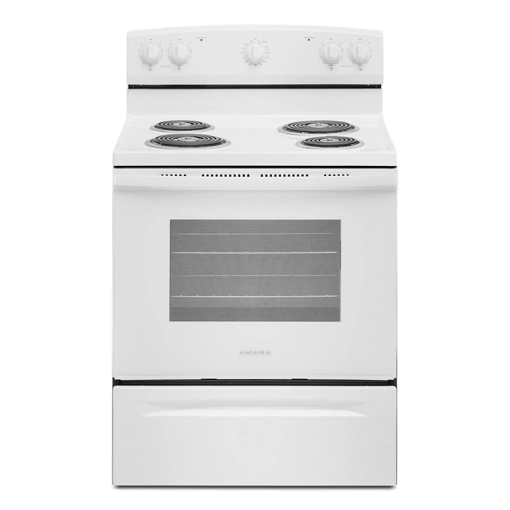 Selected Amana® 30-Inch Electric Range with Extra-Large Oven Window Refined