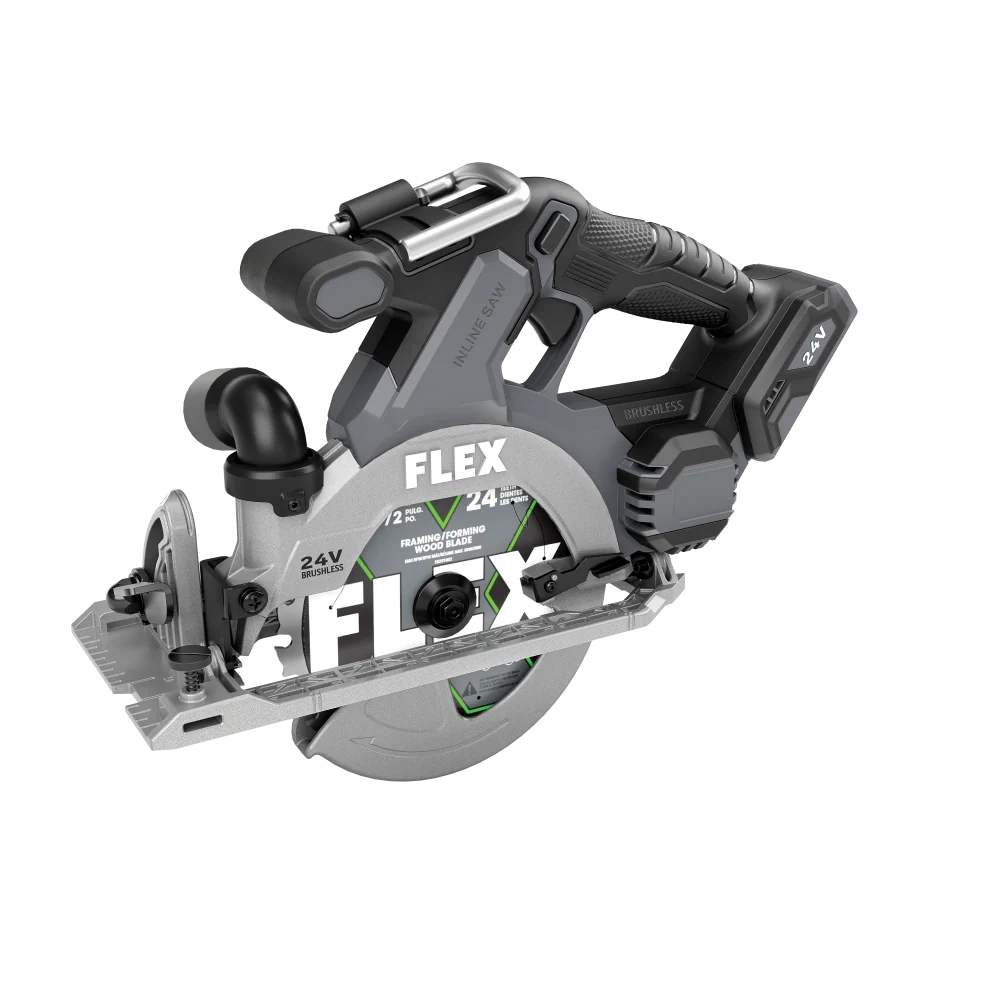 World-Class FLEX 6-1 2 In-Line Circular Saw Tool Only Versatile