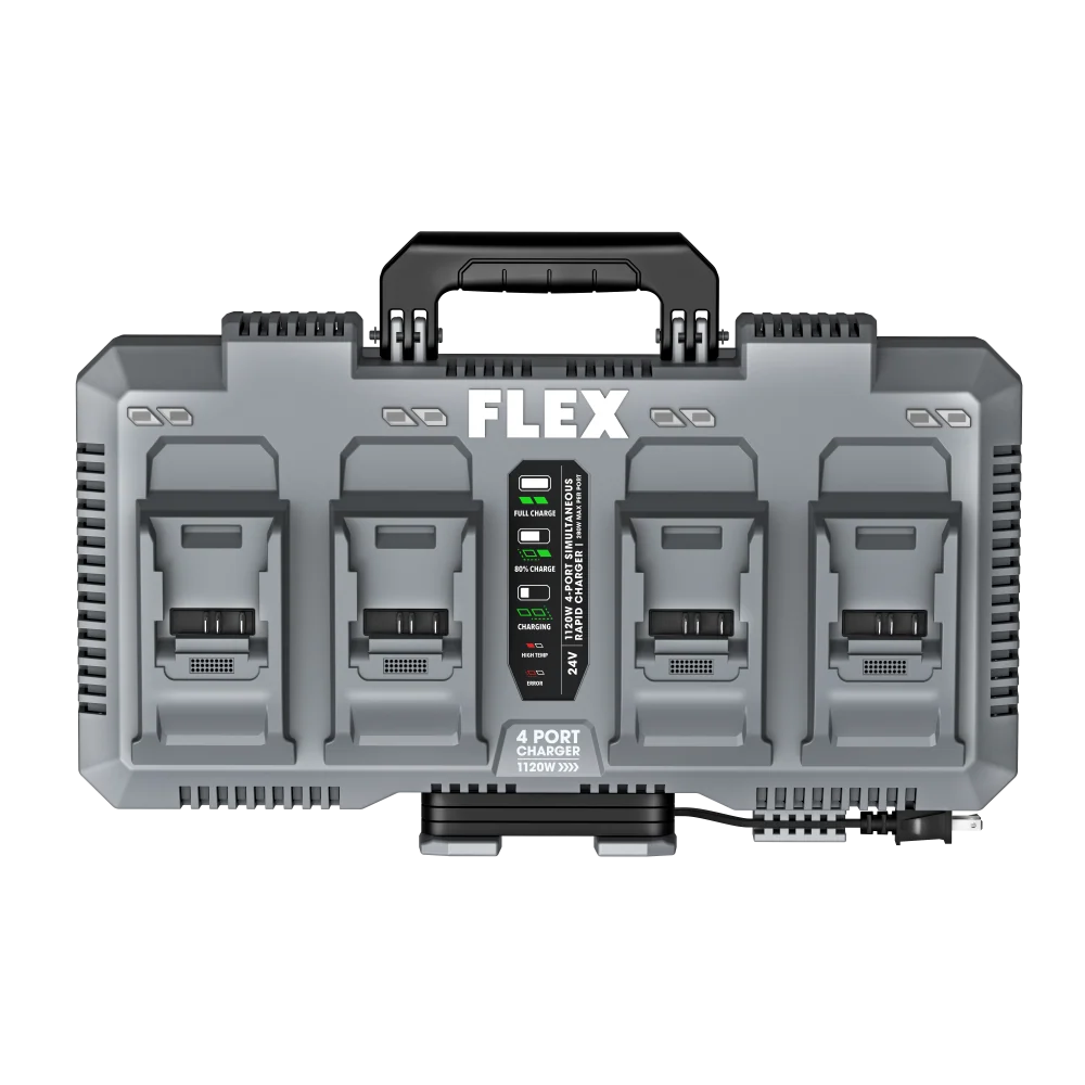Carefully Designed FLEX 1120W 4-Port Simultaneous Rapid Charger Practical