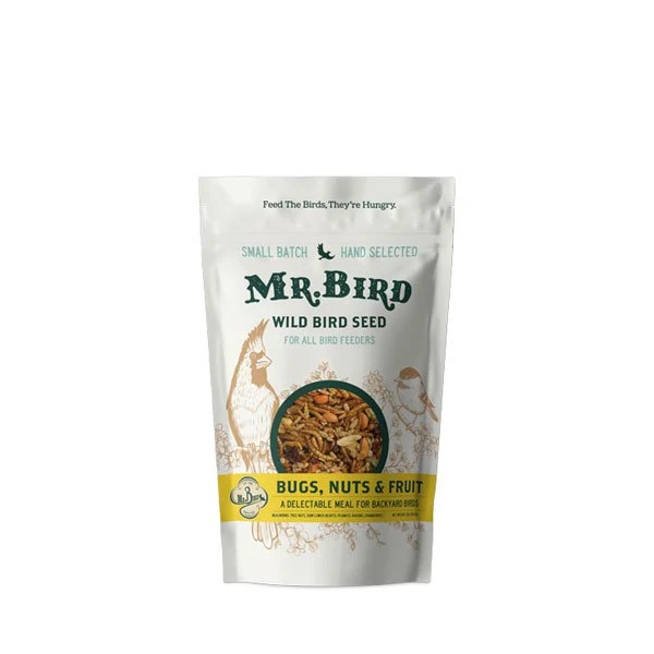 Green Mr. Bird Bugs Nuts Fruit Bag Seed 2lb Unique