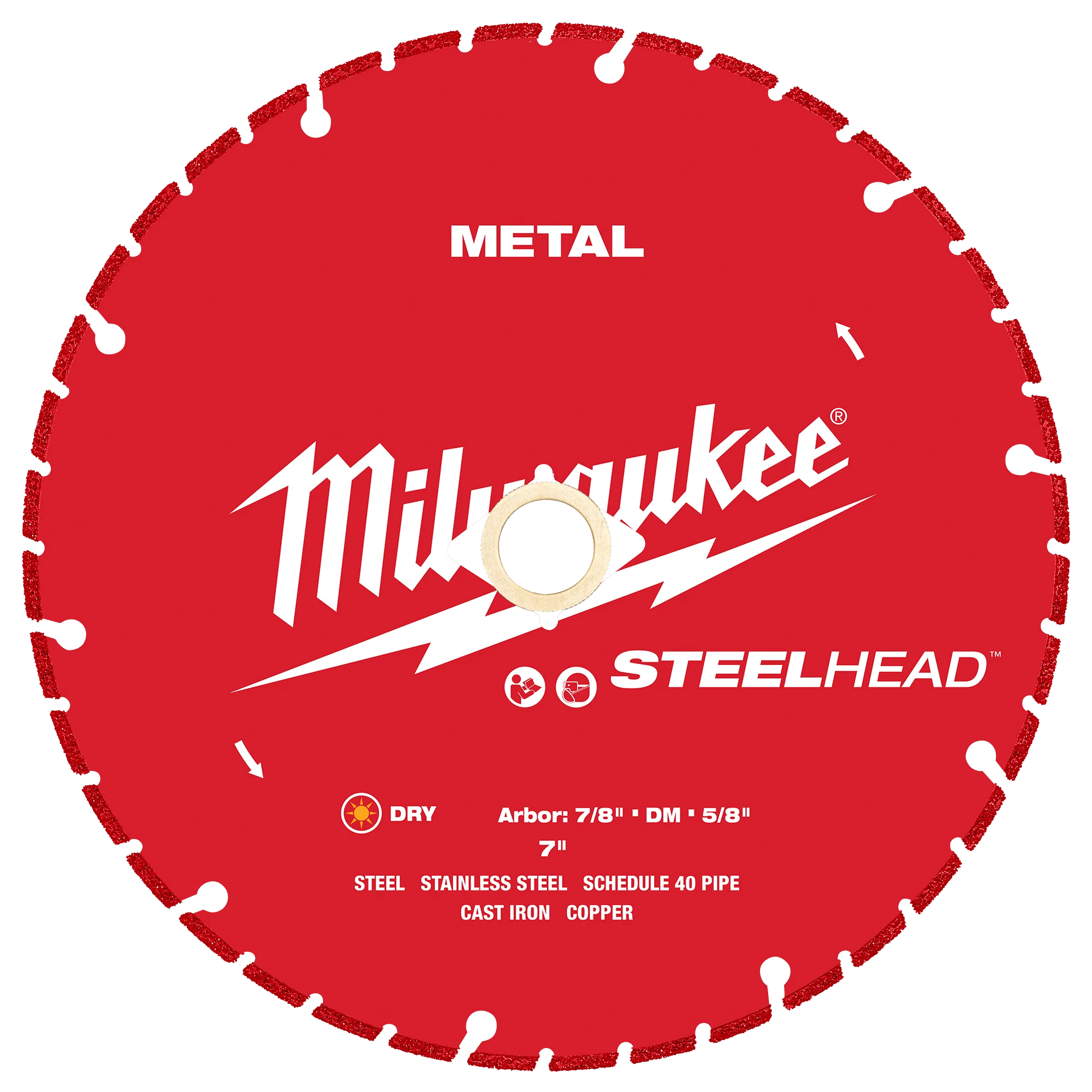 Advanced Milwaukee 7 STEELHEAD™ Metal Cutting Diamond Blade Durable