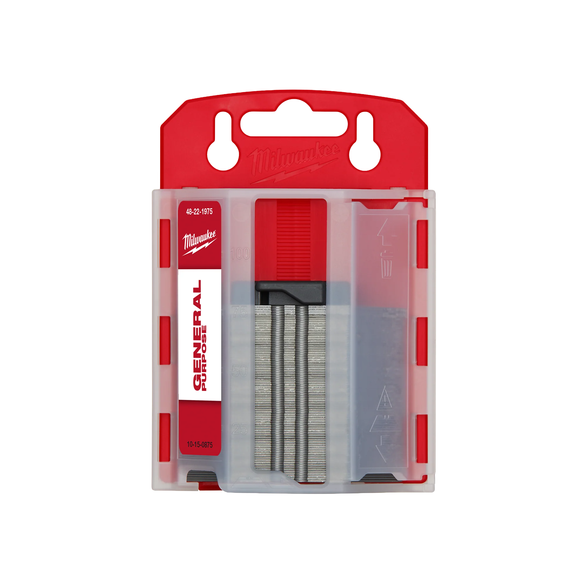 Functional Milwaukee 75 PC General Purpose Utility Blades w Dispenser Durable
