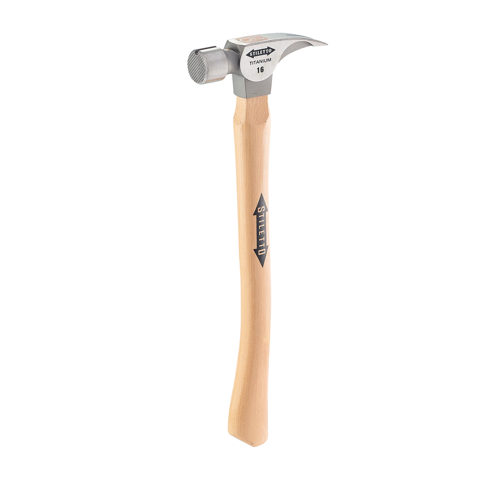 Premium Material Stiletto 16oz Milled Curved Hickory Hammer Powerful