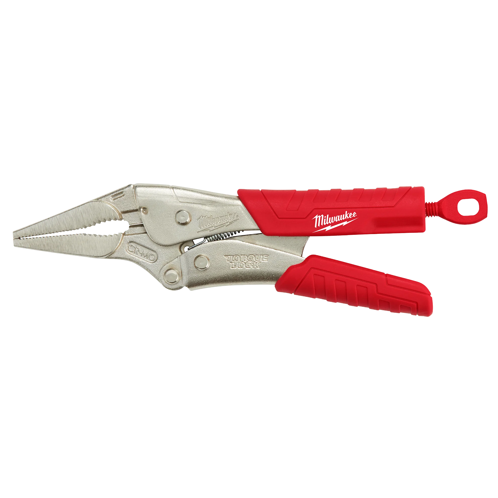 Certified Milwaukee 9 TORQUE LOCK™ Long Nose Locking Pliers with Grip Premium Material