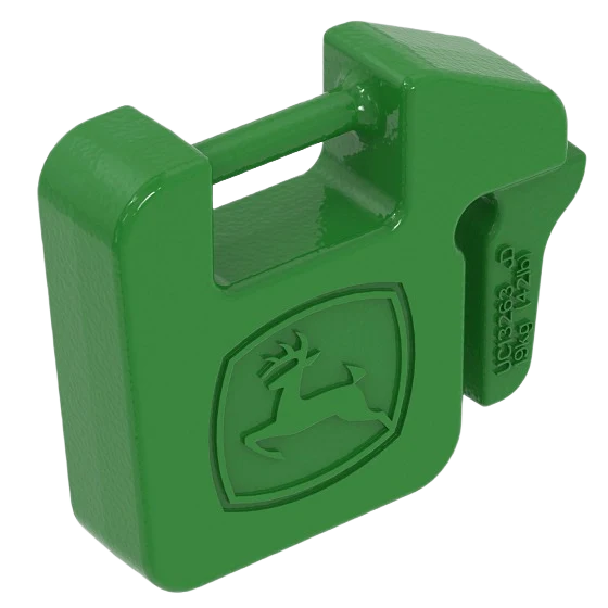 Green John Deere UC13263 Front Suitcase Weight Ballast 44 lb. Effective