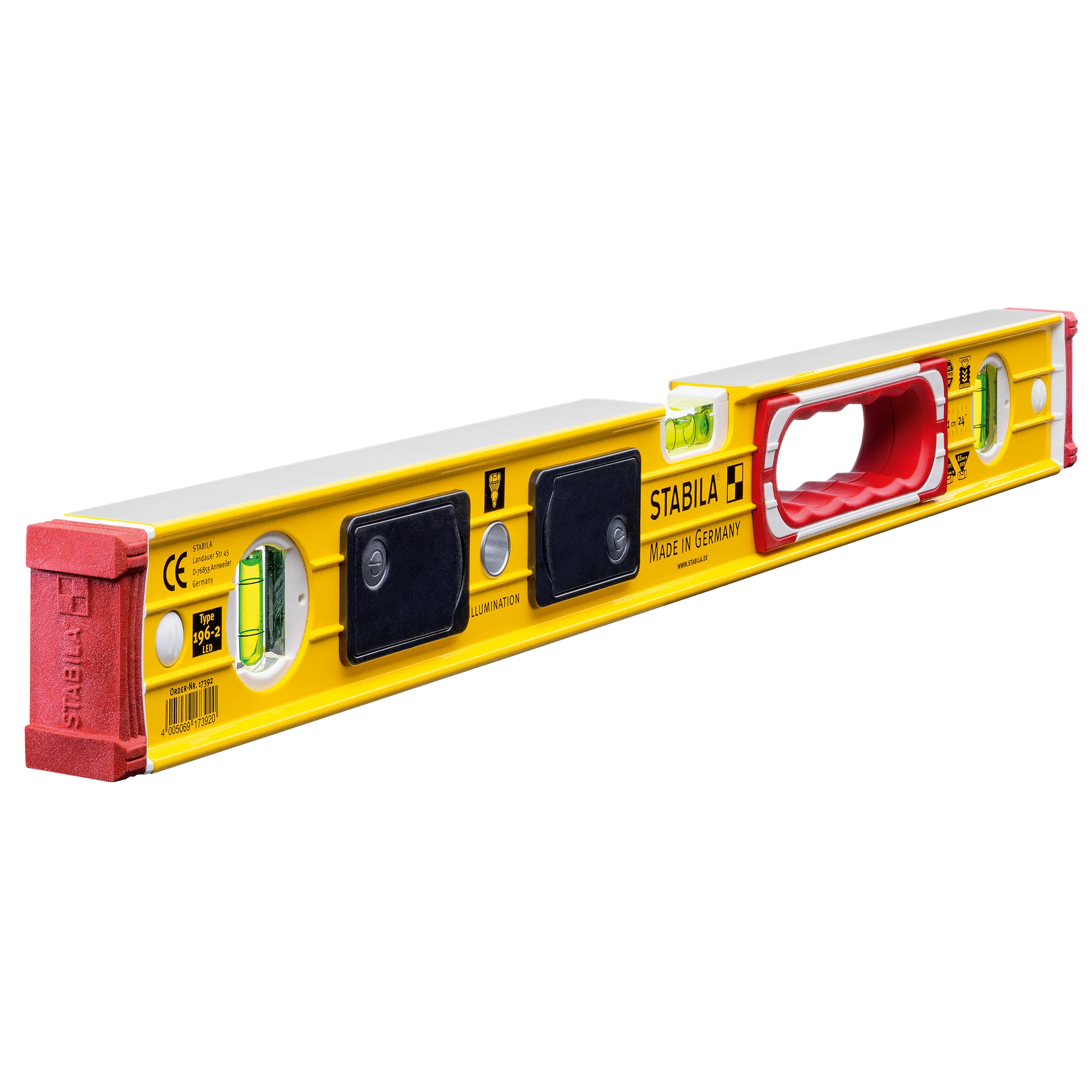 Breathable Stabila 24 Type 196-2 LED Level Easy-to-Use