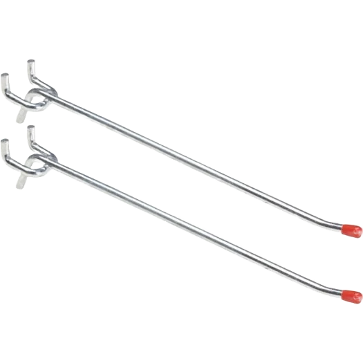 Original Design Do it 8 Inch Medium Duty Safety Tip Straight Pegboard Hooks 2-Count Quality