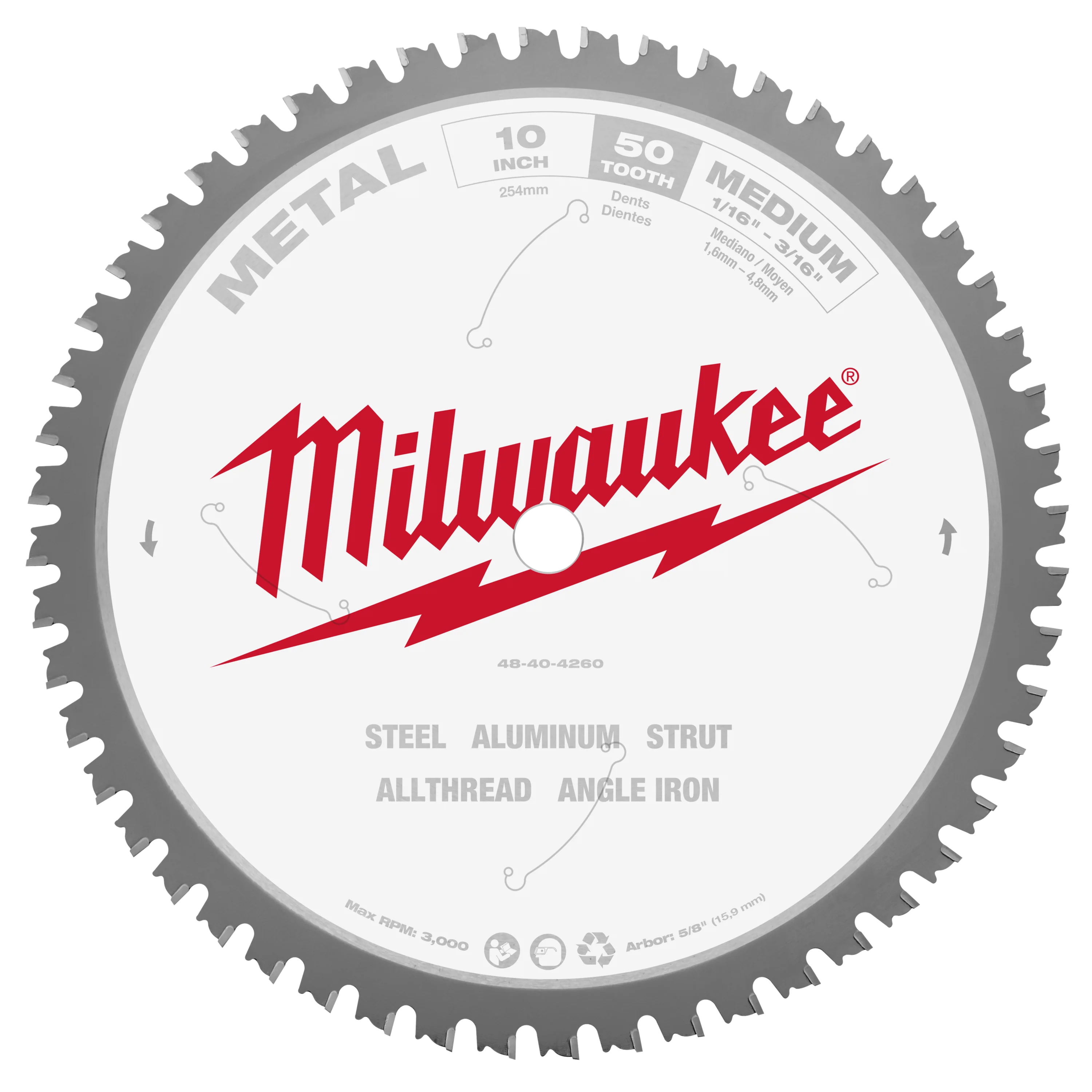 Secure Milwaukee 10 Metal Cutting Circular Saw Blade Versatile