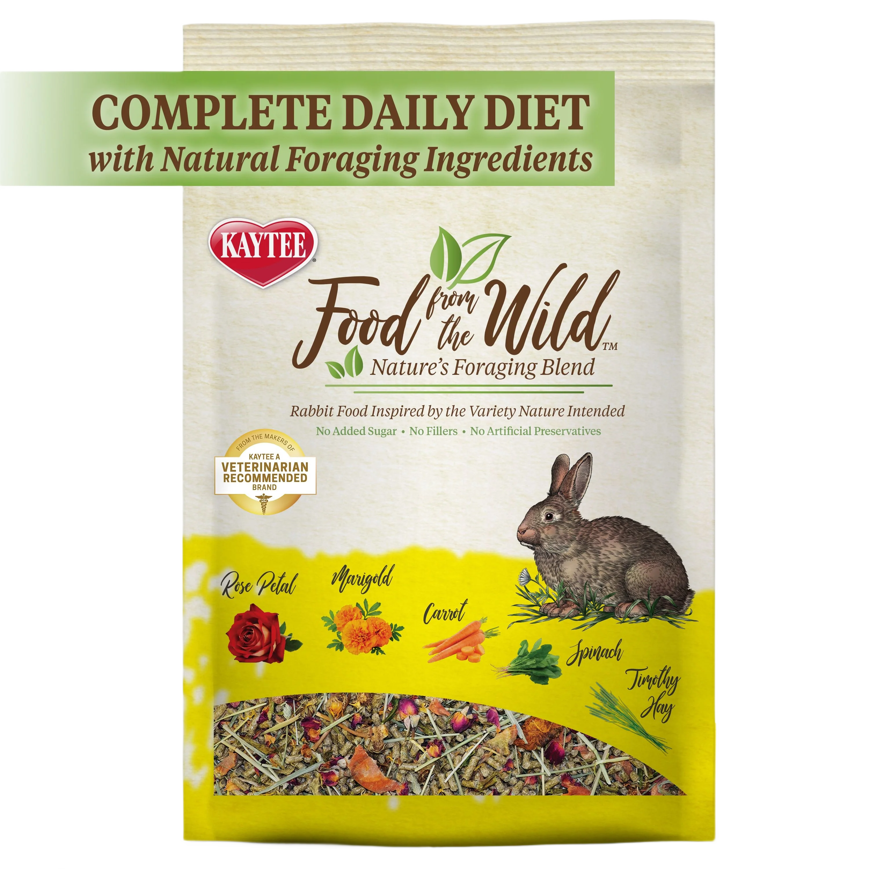 Sophisticated Kaytee Food From the Wild Rabbit Food 4 lb. Smart