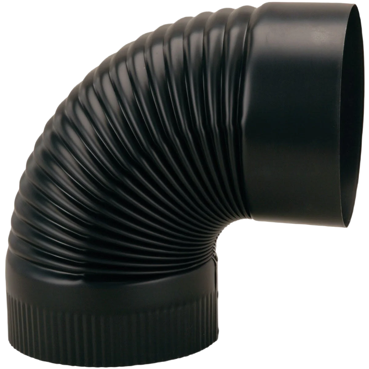 Superior Imperial 8 In. 24 Gauge Black Crimped Elbow Functional