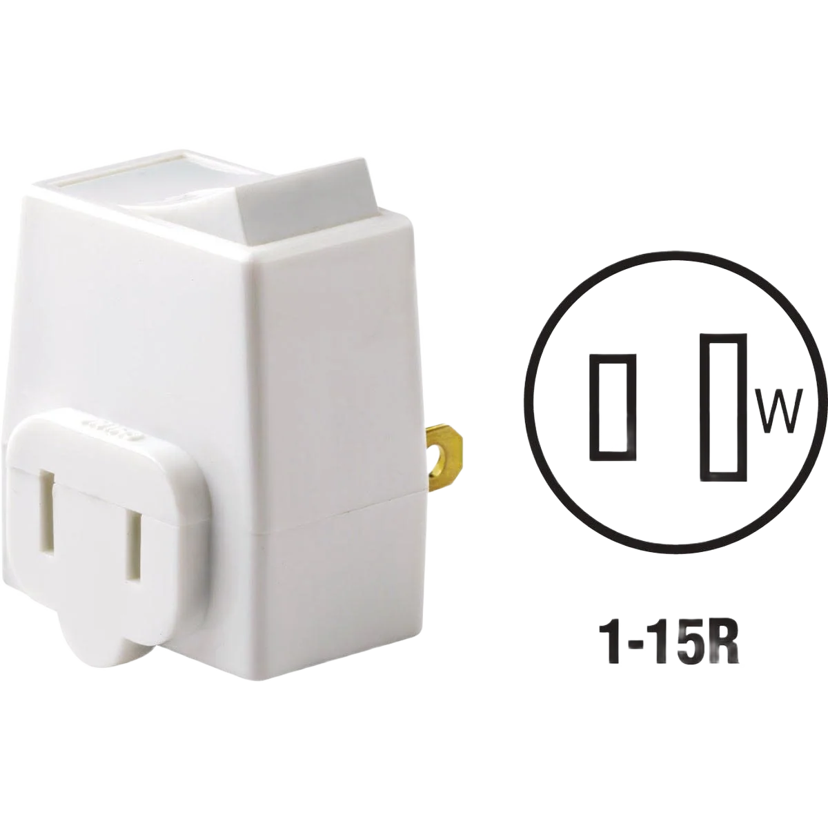 Consistent Leviton White 13 Amp Plug-In Switch Adapter Safe