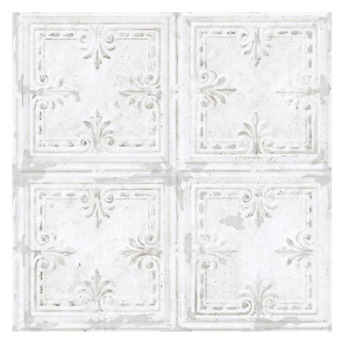 Efficient RoomMates Tin Tile Peel Stick Wallpaper High-End