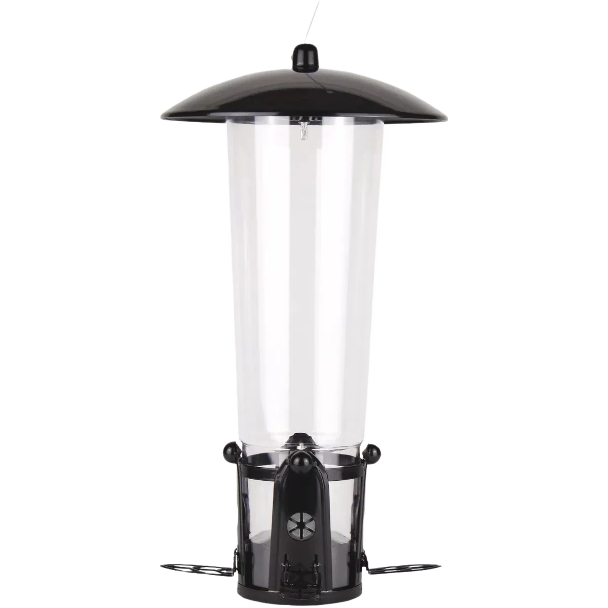 Organic Perky-Pet Squirrel-Be-Gone Max Clear Plastic Bird Feeder with Flexports 3Lb. Unique