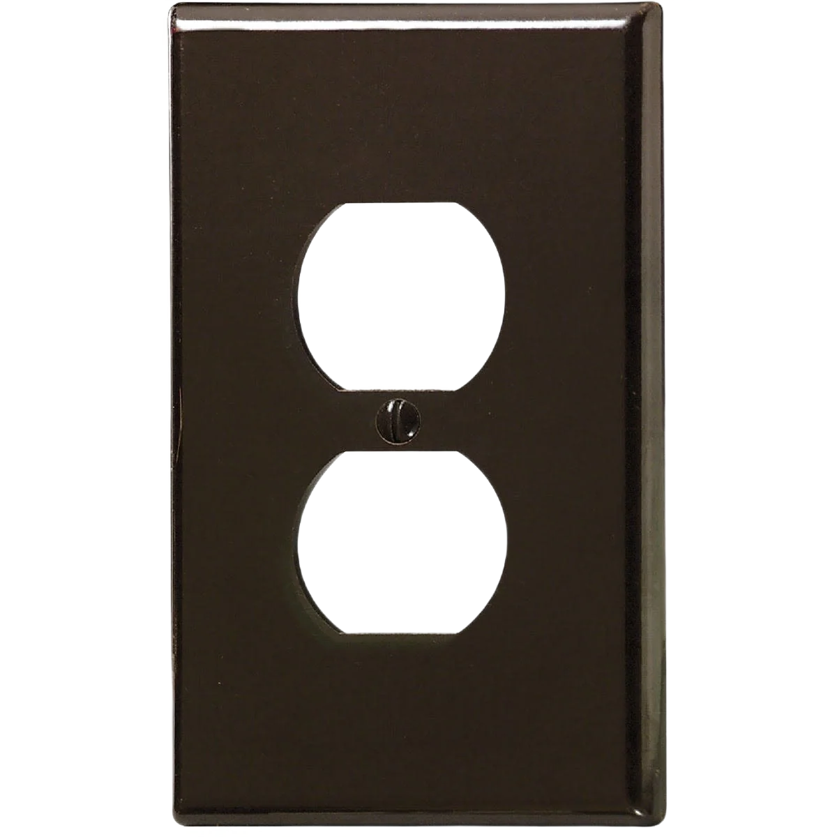 Expertly Made Leviton 1-Gang Brown Smooth Plastic Oversized Outlet Wall Plate High-Performance