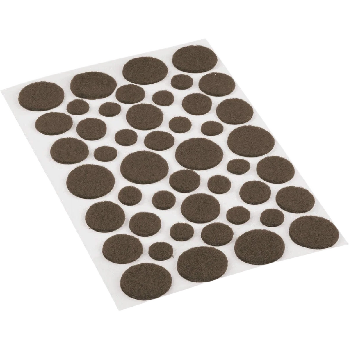Premium Do it Brown Assorted Self Adhesive Felt Pads 46-Count Classic