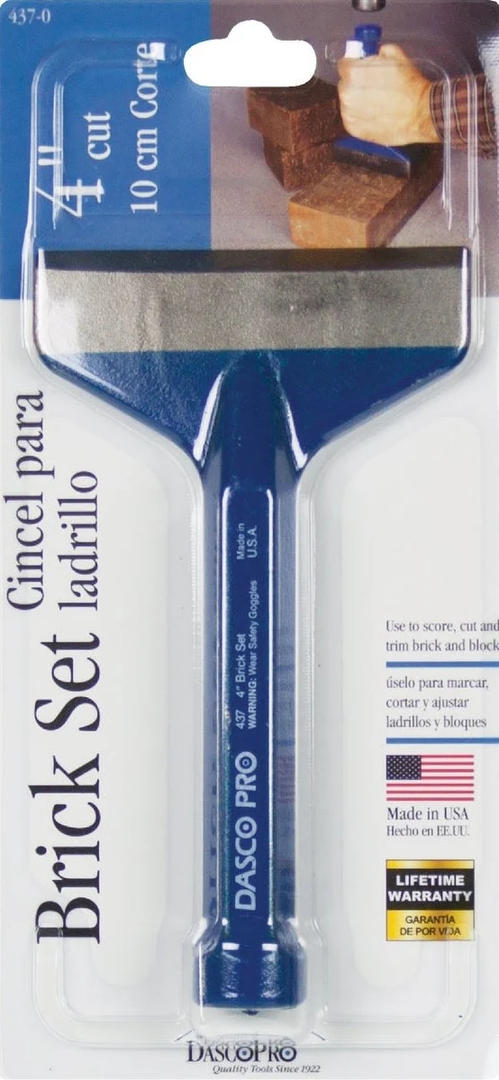 Solid Dasco Pro 4 x 7 in. Steel Brick Set Classic