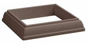 Professional TimberTech RadianceRail Composite 4 x 4 Matte Espresso Post Skirt Elite