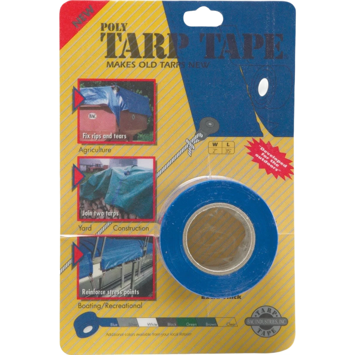 High-Performance Gosport Blue Tarp Repair Tape 35 Ft. x 2 In. Efficient