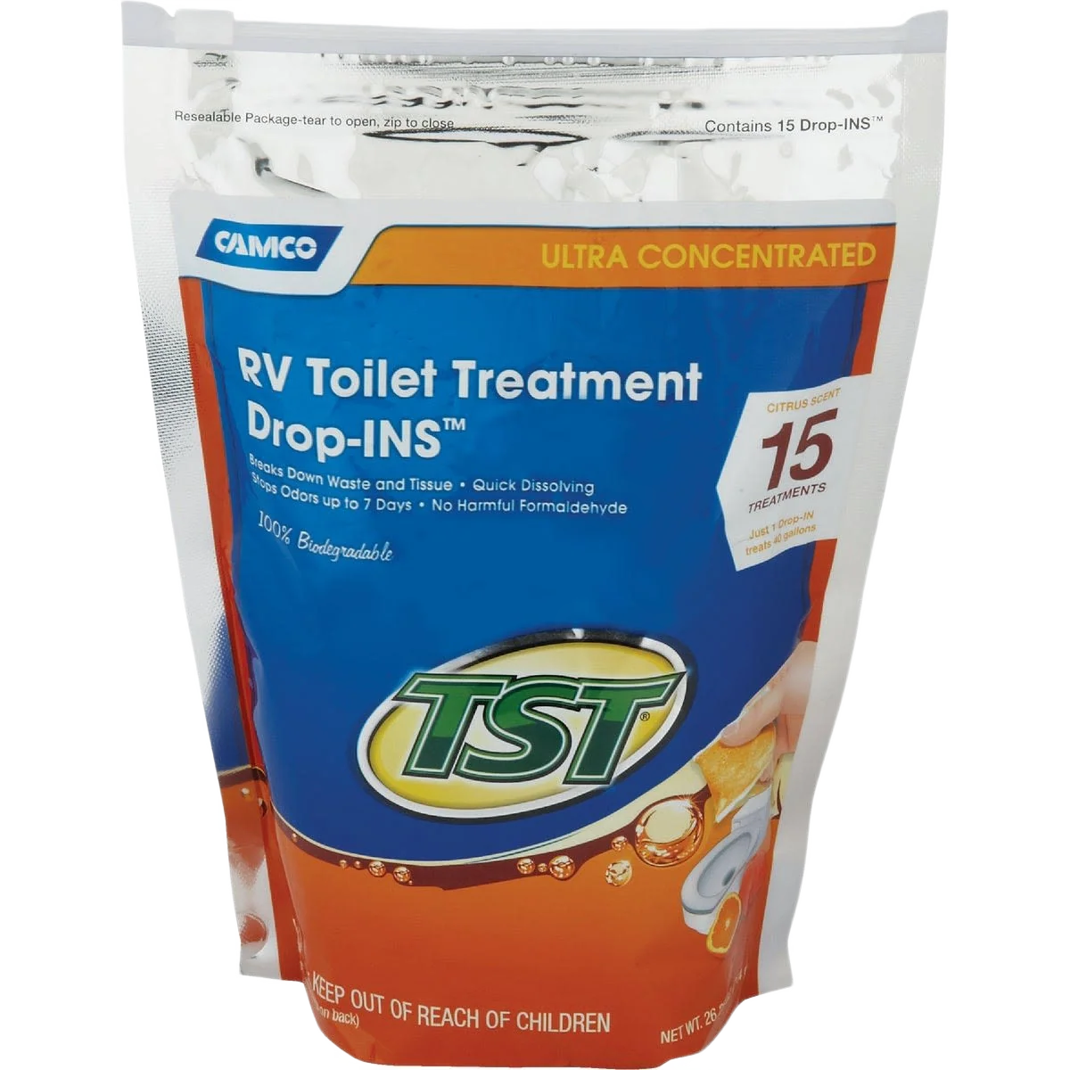 Carefully Designed Camco TST Ultra Concentrated RV Tank Treatment Drop-INS Efficient