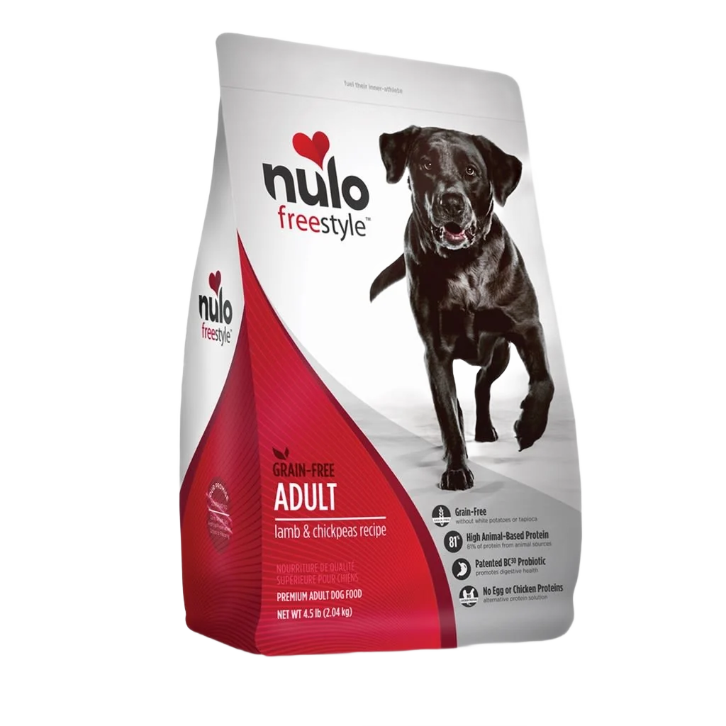 Effective Nulo style High-Protein Lamb Chickpeas Adult Dry Dog Food 11 lb. Casual