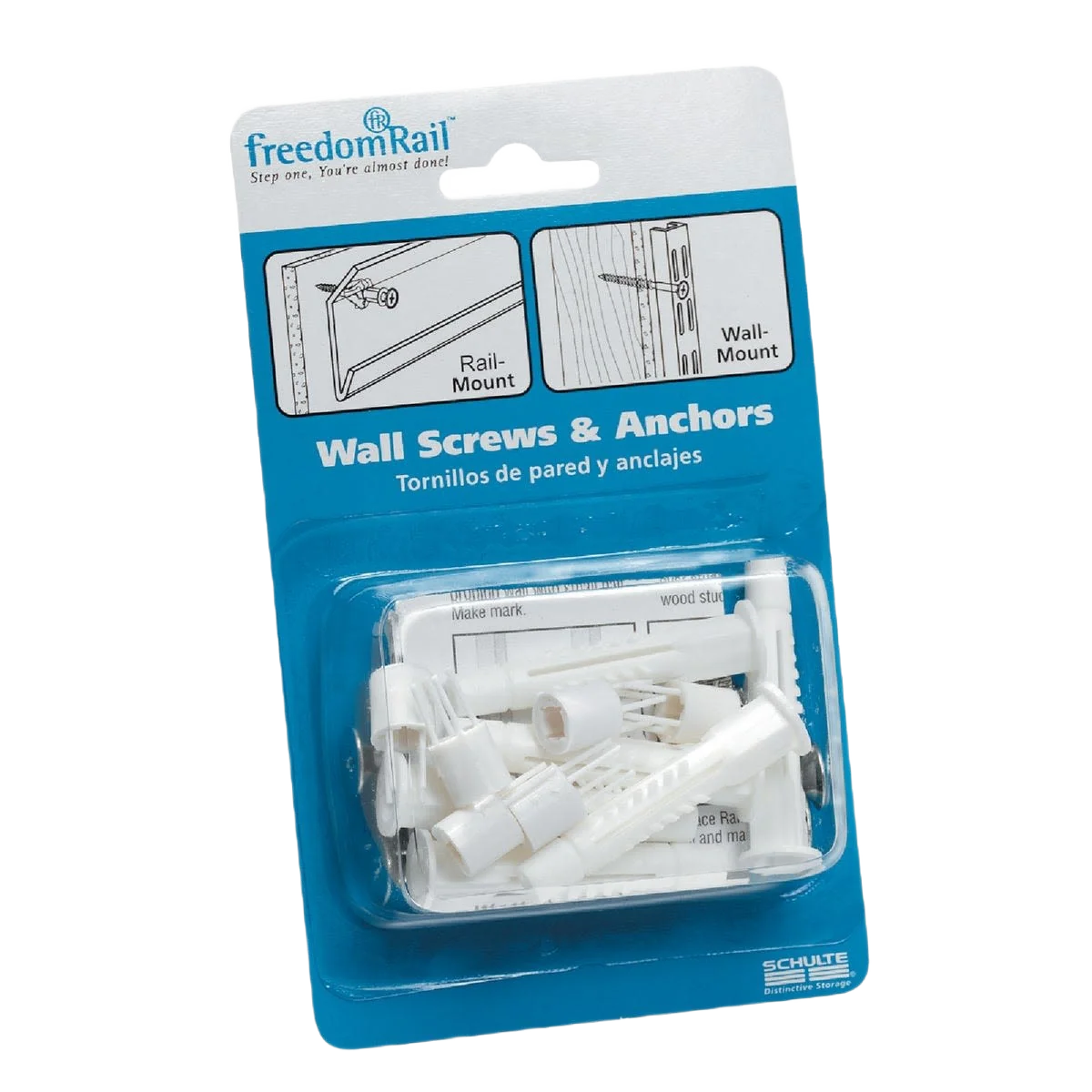 Relaxed domRail Wall Screw and Anchor Crafted