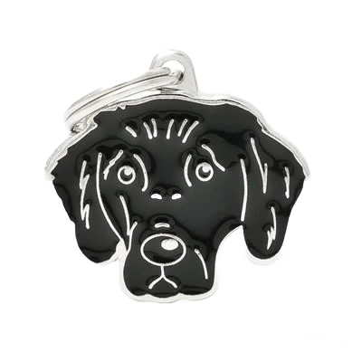 Enhanced MyFamily Flat Coated Retriever ID Tag Trendy