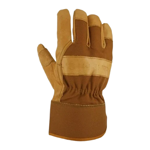 Stylish Carhartt Grain Brown Leather Gloves Medium Artisan
