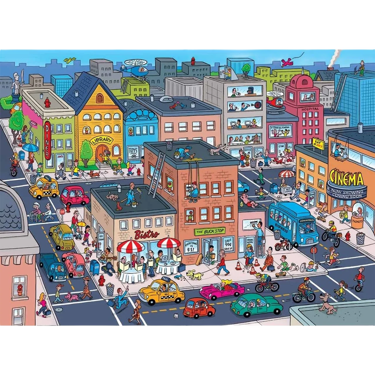 Reliable MasterPieces 101 Things To Spot In Town Jigsaw Puzzle 101 Pieces Sustainable
