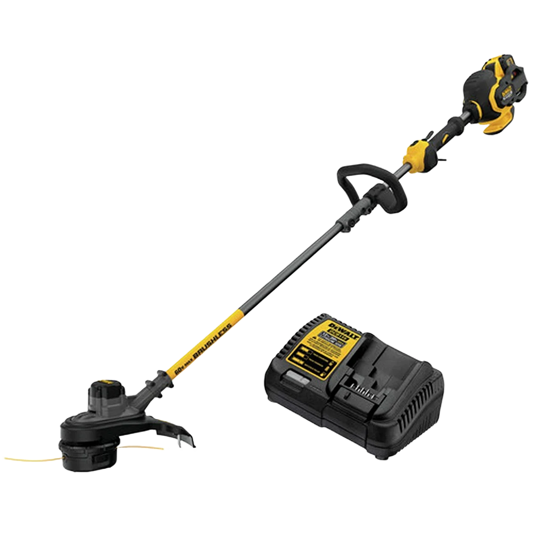 Secure DEWALT FLEXVOLT 60V MAX Brushless Cordless String Trimmer Kit Comfortable