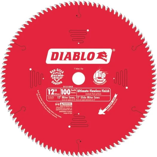 Organic Diablo 12-In. 100-Tooth Finish Circular Saw Blade Detailed