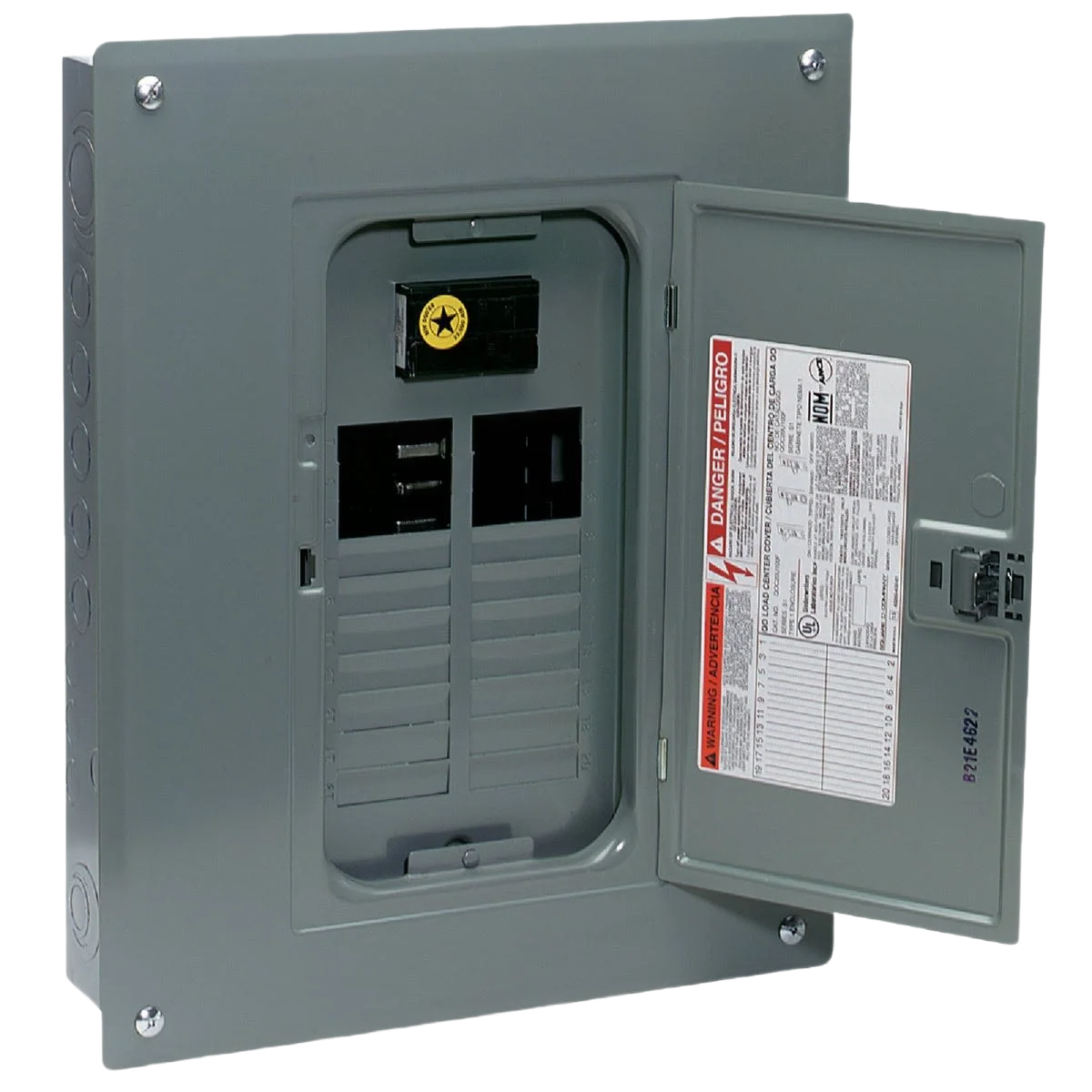 Durable Square D 100A Indoor Main Breaker Plug-On Neutral Load Center Superior