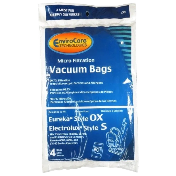 First-Class EnviroCare Eureka Ox Electrolux Style S Vacuum Bag 3-Pack Advanced