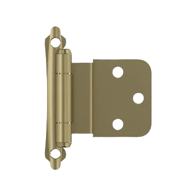 Organic Amerock 3 8 Inset Self-Closing Face Mount Golden Champagne Cabinet Hinge Selected