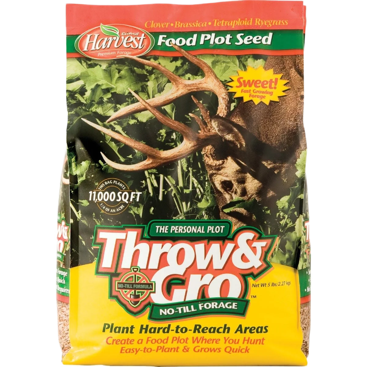 Luxury Evolved Harvest Throw Gro Food Plot Seed 5 lb. Secure