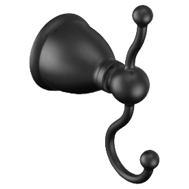 Original Design Moen Matte Black Caldwell Robe Hook Modern