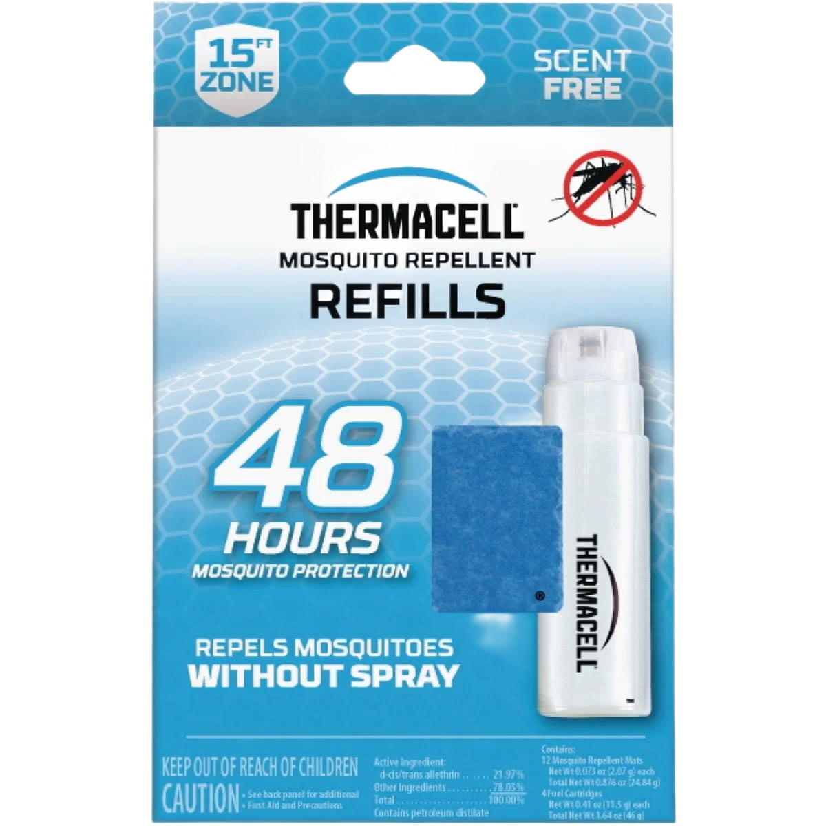 Minimalist Thermacell 48 Hour Mosquito Repellent Refill 4-Pack Convenient