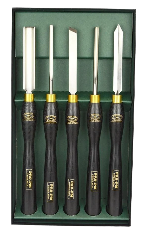 Optimized Crown 5 Pc. Pro-PM Turning Tool Set Luxury