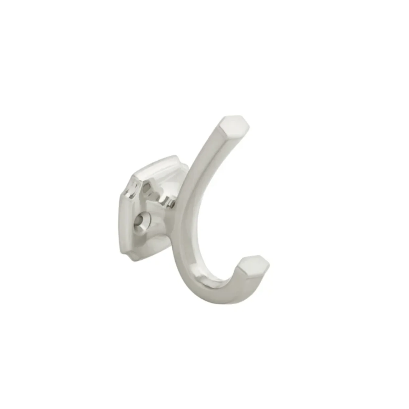 Exclusive Hickory Hardware Veranda Satin Nickel Hook 3.5 in. Relaxed