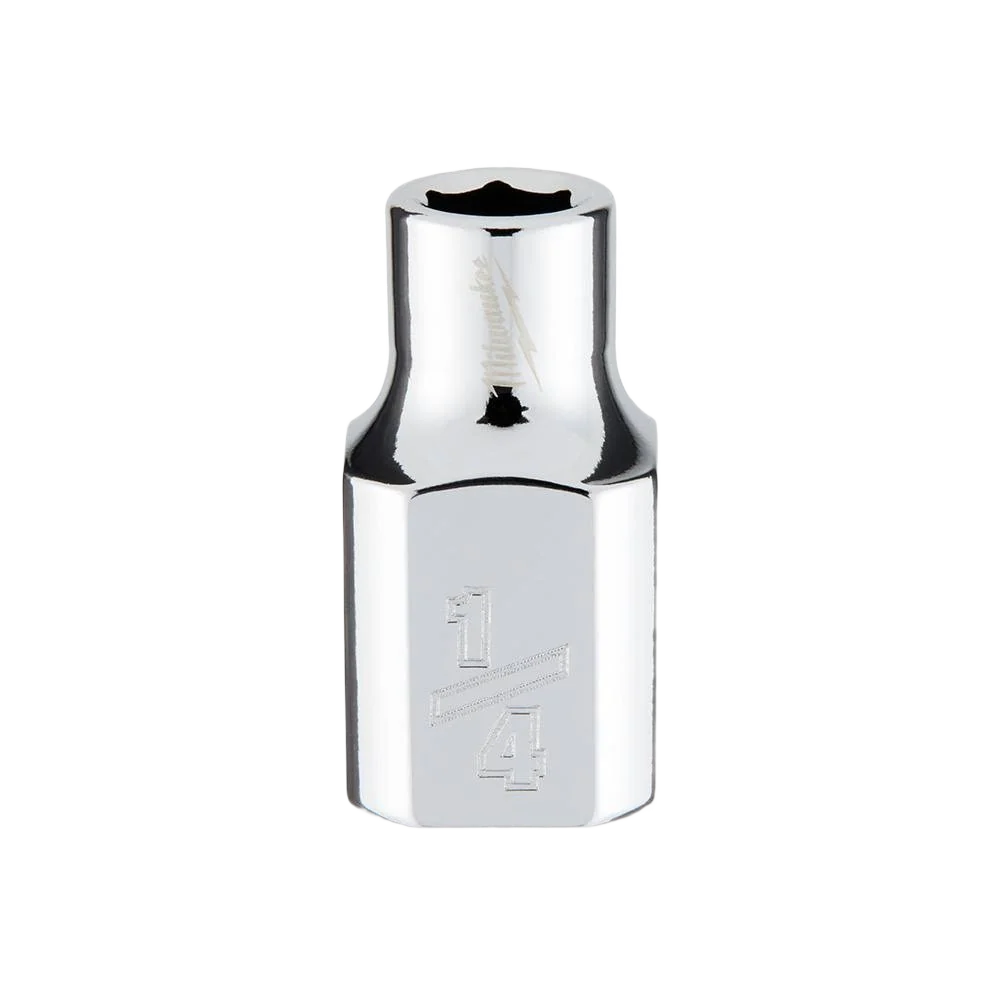 Crafted Milwaukee 3 8 Drive 1 4 Standard Socket w FOUR FLAT™ Sides Clean