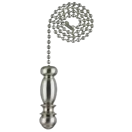 Lightweight Westinghouse Brushed Nickel Beaded Pull Chain with Pendant 12 In. Enhanced