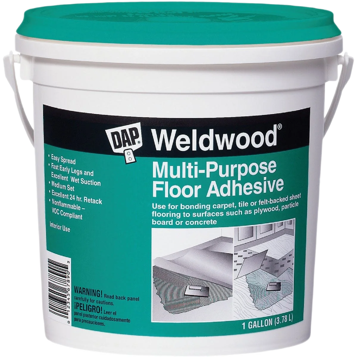 Comfortable DAP Multi-Purpose Floor Covering Adhesive High-Grade