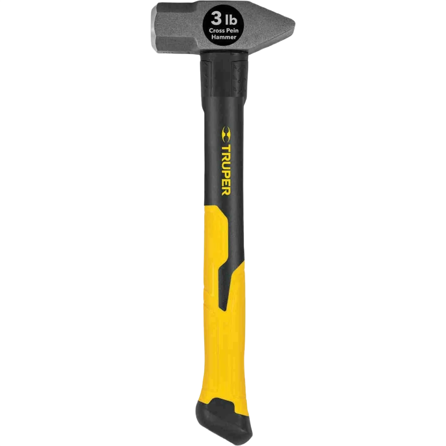 High-Grade Truper 3 Lb Steel Cross Peen Hammer With Fiberglass Handle Functional