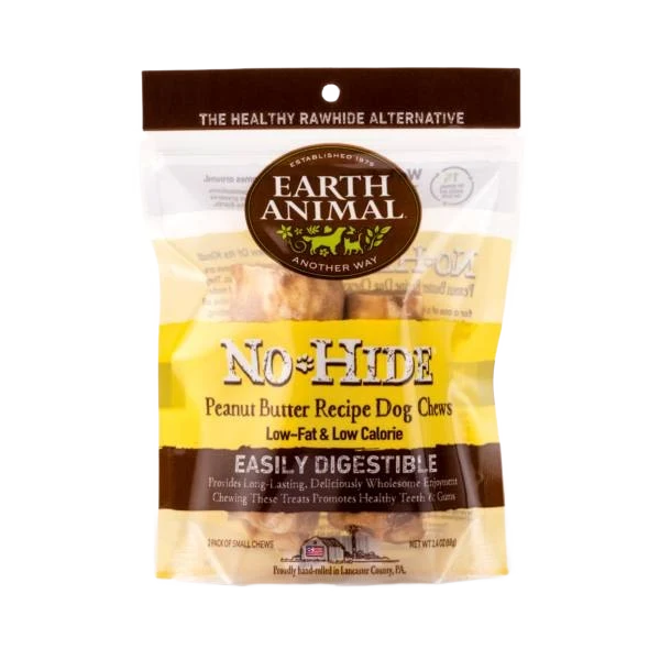 Innovative Earth Animal Small No Hide Peanut Butter Dog Chews 2-Pack Genuine