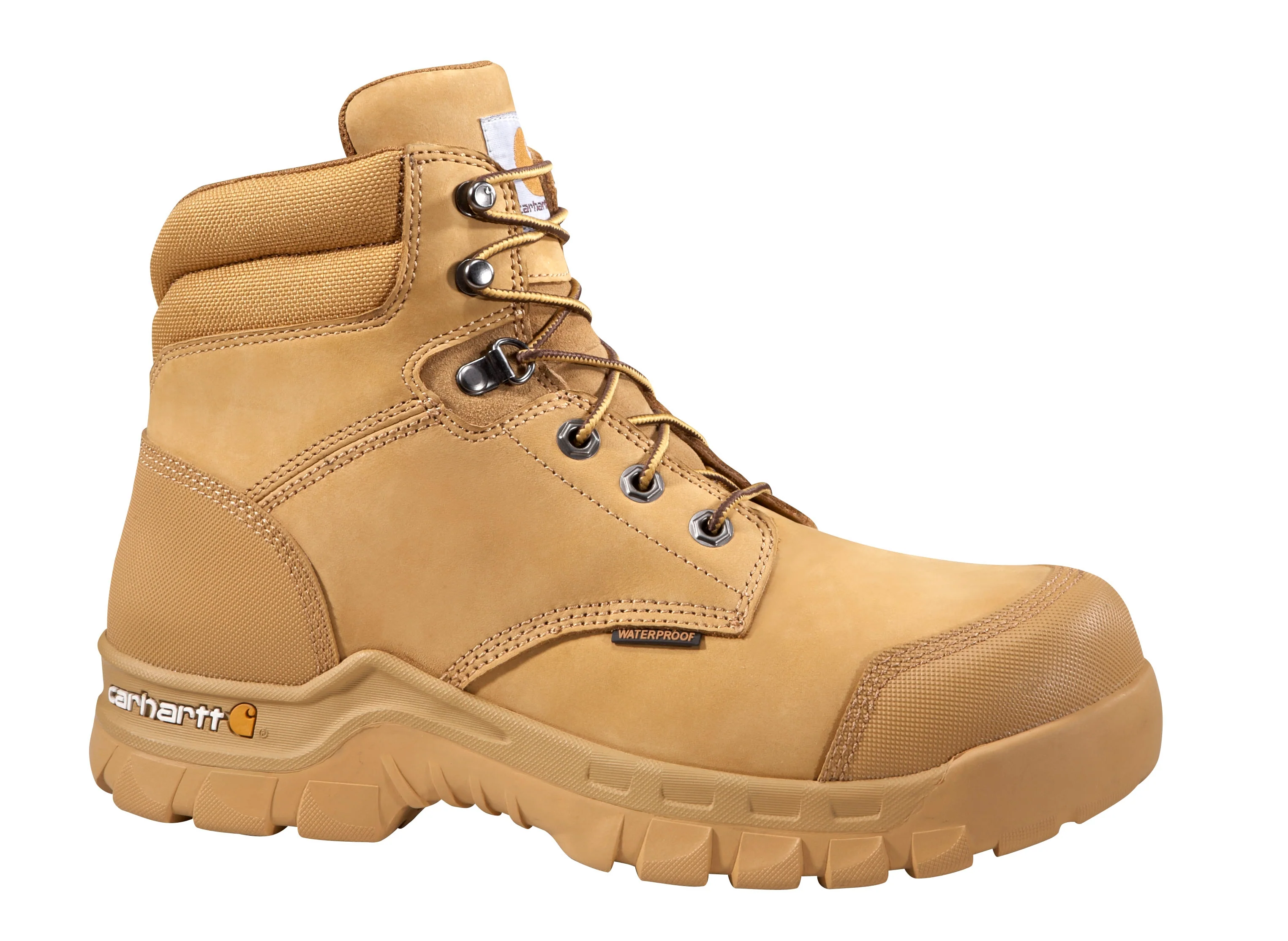 Unique Carhartt Men's Rugged Flex Wheat Nubuck Waterproof Work Boots 11W Detailed