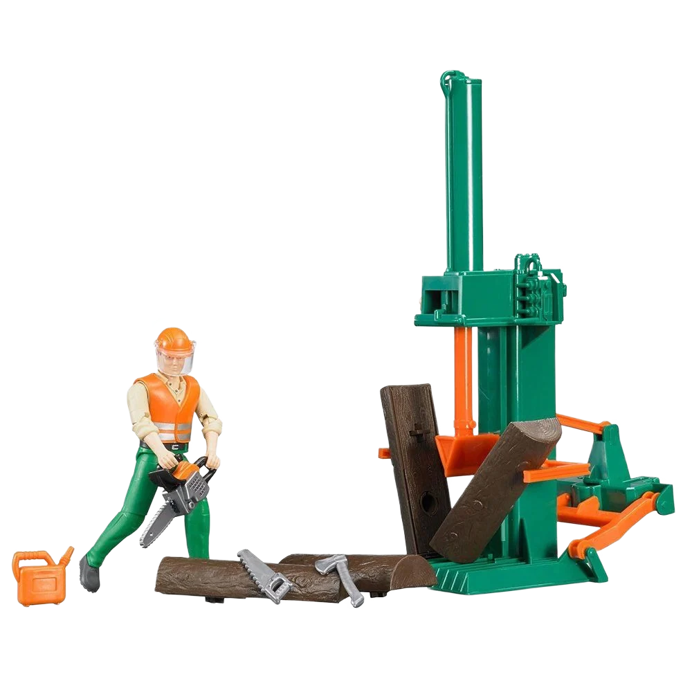 Stylish Bruder Toys bWorld Forestry Set Secure