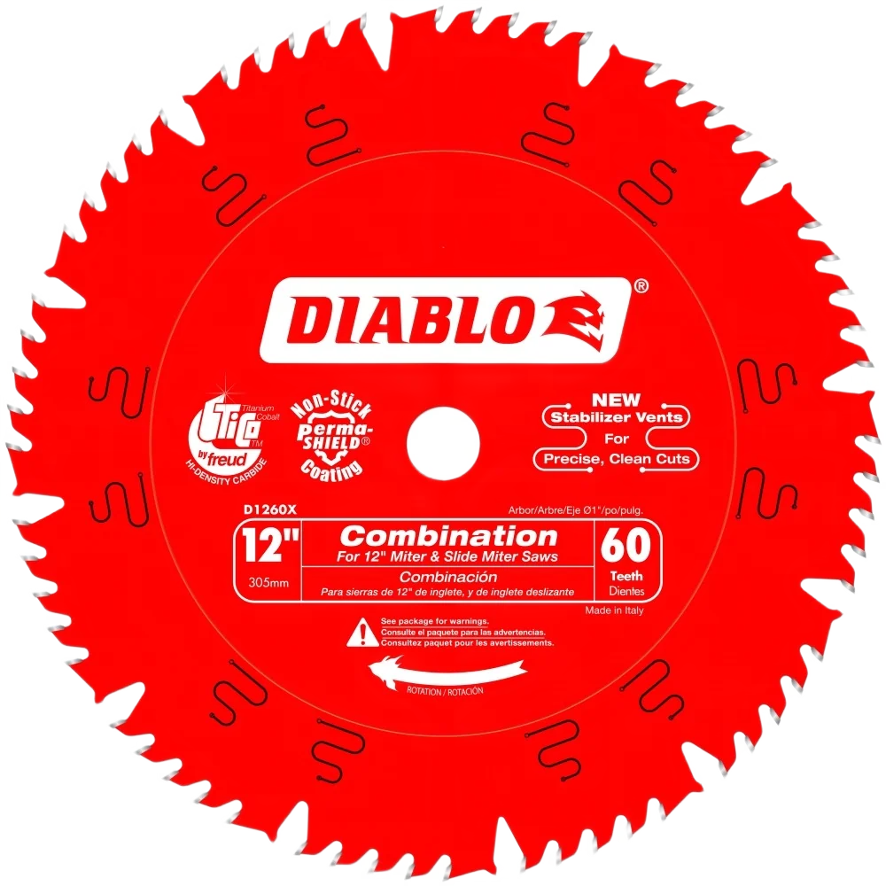 Safe Diablo 12-In. 60 Tooth Combination Saw Blade Practical
