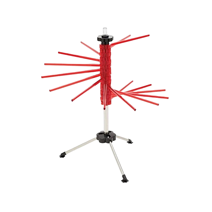 Functional Fox Run Red Pasta Drying Rack 18.5 in. Natural