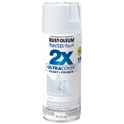 Contemporary Rust-Oleum Solstice Blue Gloss 2X Ultra Cover Spray Paint 12 oz. Fine Crafted