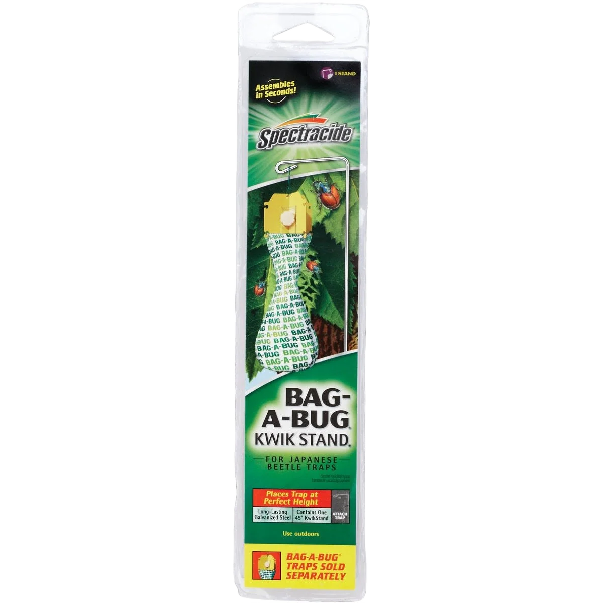 Classic Spectracide Bag-A-Bug Galvanized Steel Kwik Stand for Japanese Beetle Trap Top-Quality